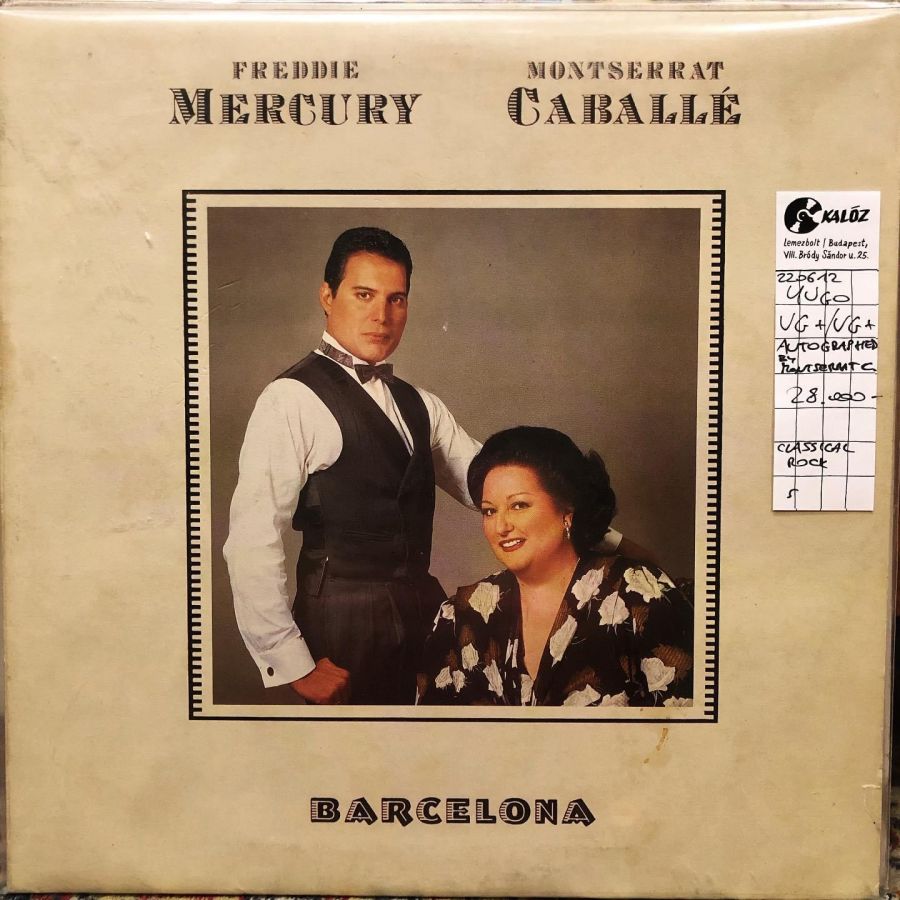 Freddie Mercury & Montserrat Caballe Barcelona used vinyl | Kalóz Record Store Budapest