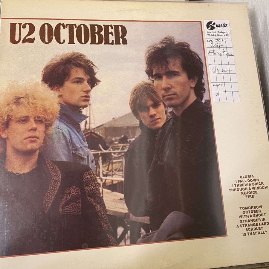 U2 October used vinyl | Kalóz Record Store Budapest
